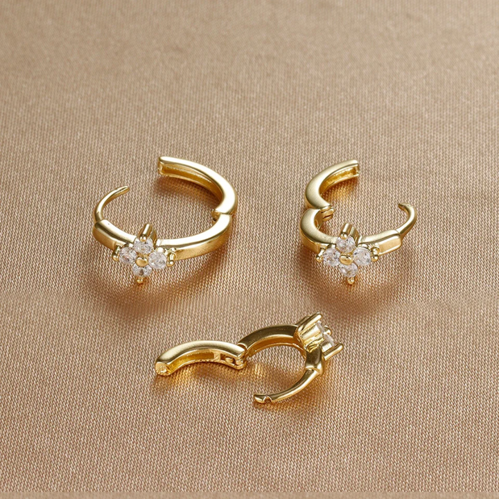 AZURA HOOP & HUGGIE SET