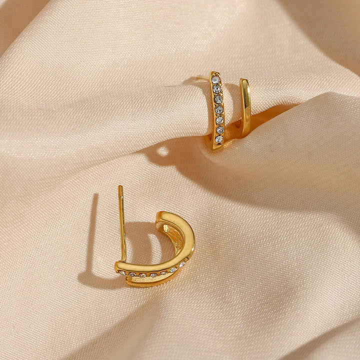 VICTORIA DOUBLE LAYER EARRINGS
