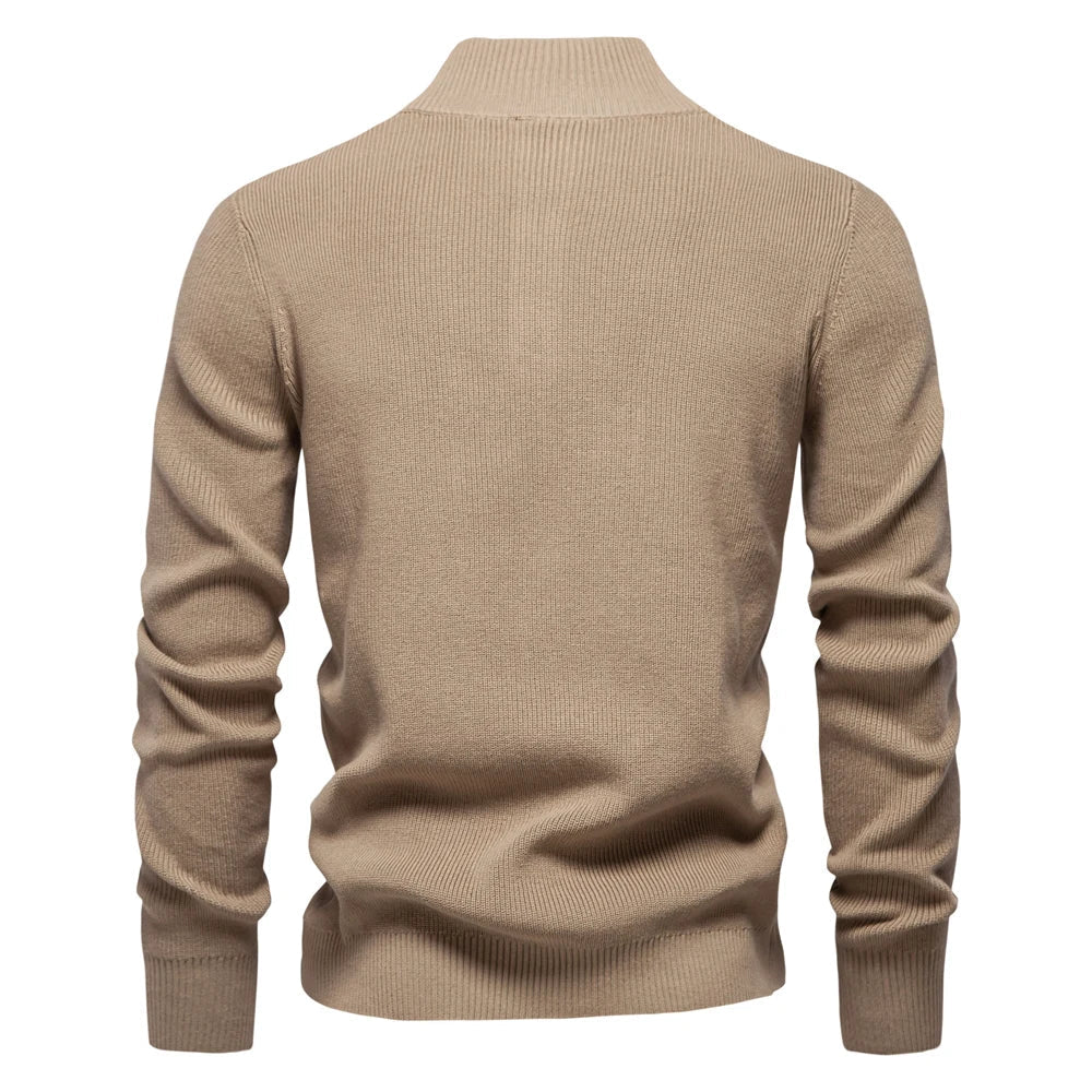 Hamilton | Herrpullover med Knappdesign